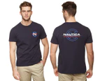 Nautica Men's Competition Back Logo Tee / T-Shirt / Tshirt - Navy