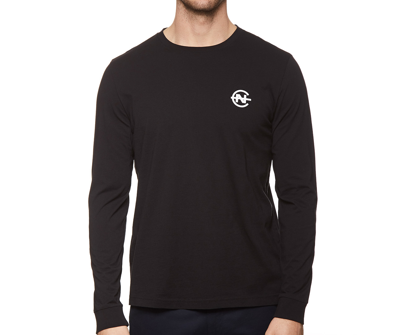 Nautica Men's LS Competition Authentic Tee - Black | Catch.co.nz