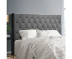 Artiss KING Size Bed Head Headboard Bedhead Fabric Frame Base CAPPI Grey