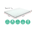 Giselle Bedding QUEEN Memory Foam Mattress Topper Bed Cool Gel BAMBOO 5 Zone 8CM Mat Q