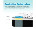 Giselle Bedding King Single Mattress Bed Size Euro Top Pocket Spring Foam 32CM