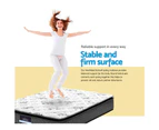 Giselle Bedding Double Size Bed Mattress Pillow Top Foam Bonnell Spring 24CM