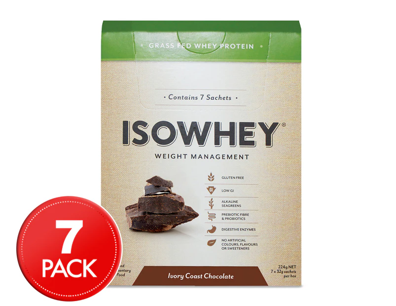 IsoWhey Weight Management Sachets Ivory Coast Chocolate 7pk