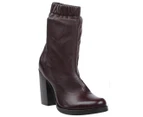 Opening Ceremony Women's Plain Leather High Boot - Mocha Brown
