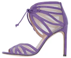 Stuart Weitzman Women's Lace-Up Mesh Heel - Purple