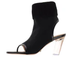 Viktor & Rolf Women's Toe-Strap Sock Bootie Heel - Black