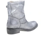 Maria Cristina Women's Textured Leather Boot - Silver