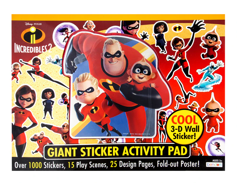 Incredibles 2 Giant Sticker Activity Pad
