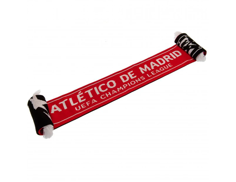 Atletico Madrid FC Official Champions League Scarf (Red/Black) - TA4061