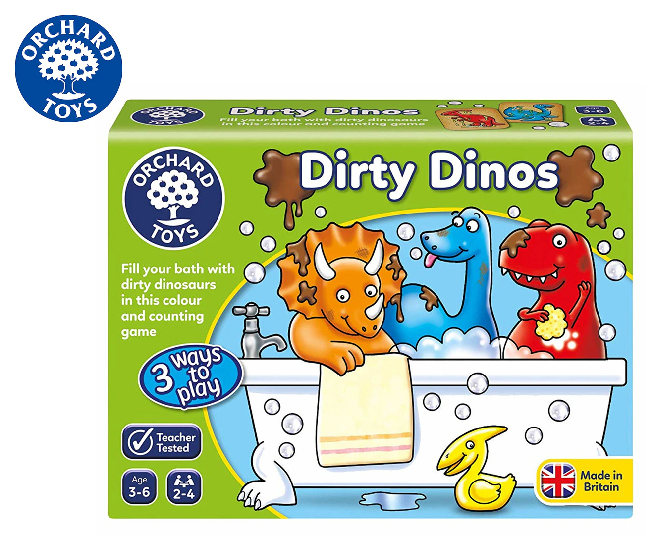 Orchard Toys Dirty Dinos Memory Game Board Kids/Children Educational Toy 3y+