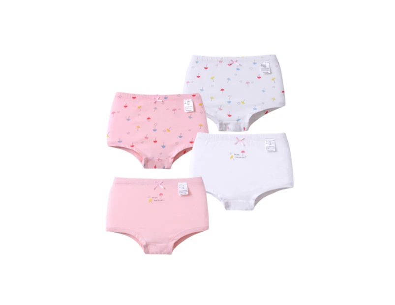 GM-ALL 4PCS Girls Underwear Set Soft Cotton Breathable Briefs - 2