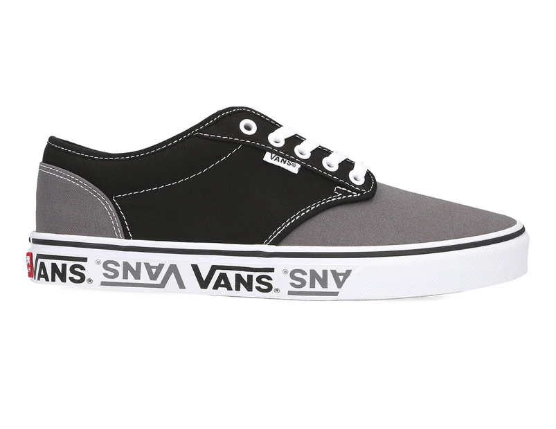 Vans Men's Atwood Sidewall Logo Sneaker Shoe - Black/Grey