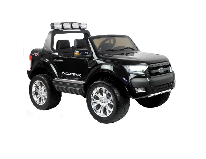 2019 Licensed Ford Ranger Painted Metallic Black 12Volt  4xmotors MP4 Touch Screen Parent Remote Ride On CAR