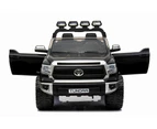 True 24Volt Toyota Tundra XL Painted Black with Rubber wheels Parent Remote Ride On CAR More