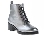 Pollini Women's Metallic Ankle Boot - Silver