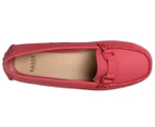 Bally Women's Plain Leather Loafer - Raspberry Pink