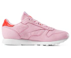 Reebok Women's Classic Leather Shoe - Charming Pink/Red/White