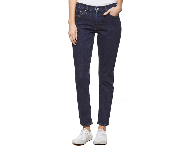 Calvin Klein Jeans Women's Mid Rise Slim Jeans - Banhoff Blue