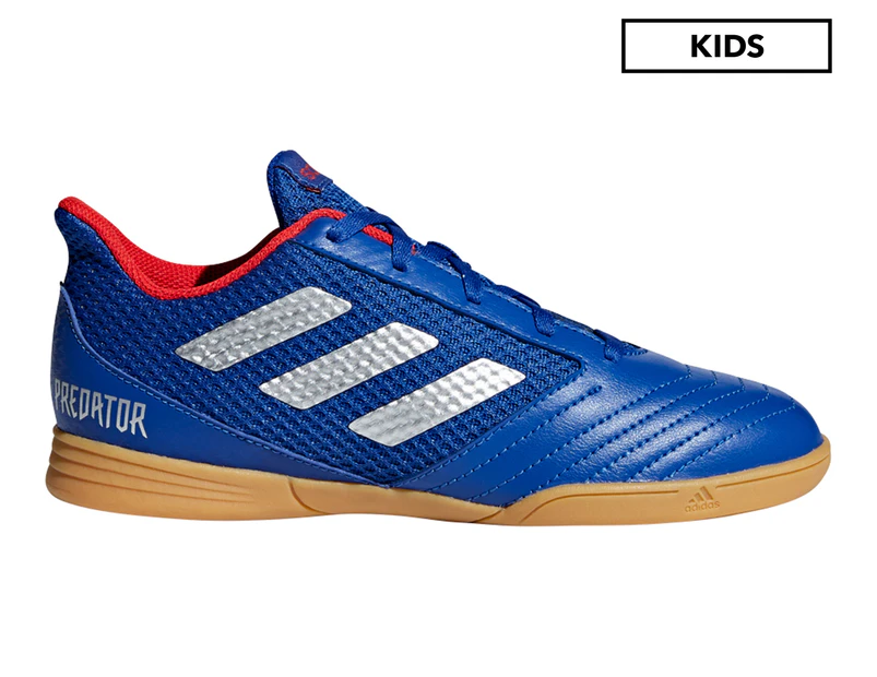 Adidas Boys' Predator 19.4 In SALA Indoor Football Shoe - Blue/Silver/Red