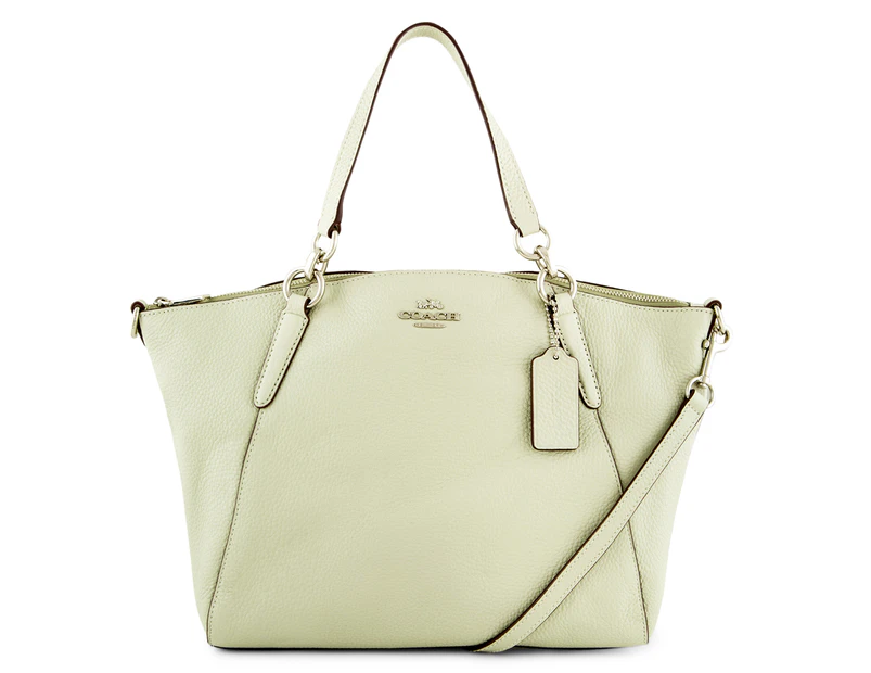 Coach Pebble Leather Small Kelsey Satchel - Pale Green