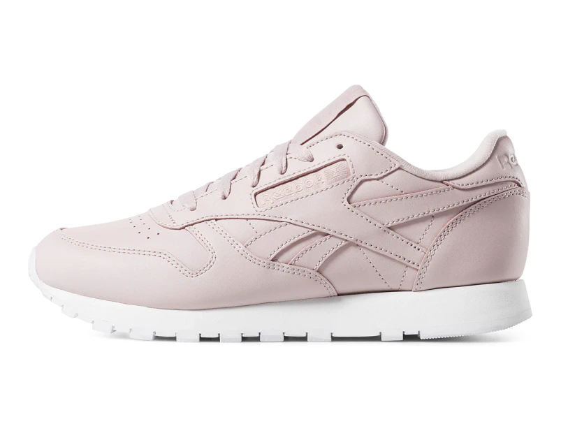Women's Classic Leather Shoe - Lilac/White |