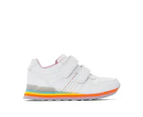 La Redoute Collections Girls Multi-Coloured Sole Touch 'N' Close Trainers - White