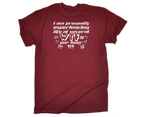 123t Funny Tee - I Am Presently Experiencing Life At Several Wtfs Per Hour Mens T-Shirt Maroon - Maroon