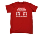 123t Funny Tee - Men Who Dont Understand Women Two Groups Mens T-Shirt Red - Red