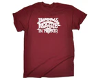 123t Funny Tee - There Is Magic In The Air Mens T-Shirt Maroon - Maroon