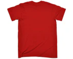 123t Funny Tee - Baseball Pulse Mens T-Shirt Red - Red