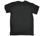 123t Funny Tee - Baseball Pulse Mens T-Shirt Black - Black