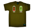 Drowning Worms Fishing Tee - After Work Mens T-Shirt Olive - Olive