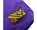 Ride Like The Wind Cycling Tee - Cant Stop Mens T-Shirt Purple - Purple