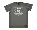 Ride Like The Wind Cycling Tee - Square I Was Before It Cool Mens T-Shirt Charcoal - Charcoal