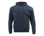 Adult Men's Unisex Basic Plain Hoodie Jumper Pullover Sweater Sweatshirt XS-3XL - Navy