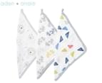 Aden + Anais Soft Muslin Washcloths 3-Pack - Leader of the Pack 1