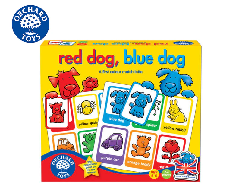 Orchard Toys Red Dog, Blue Dog Colour Matching Lotto Game