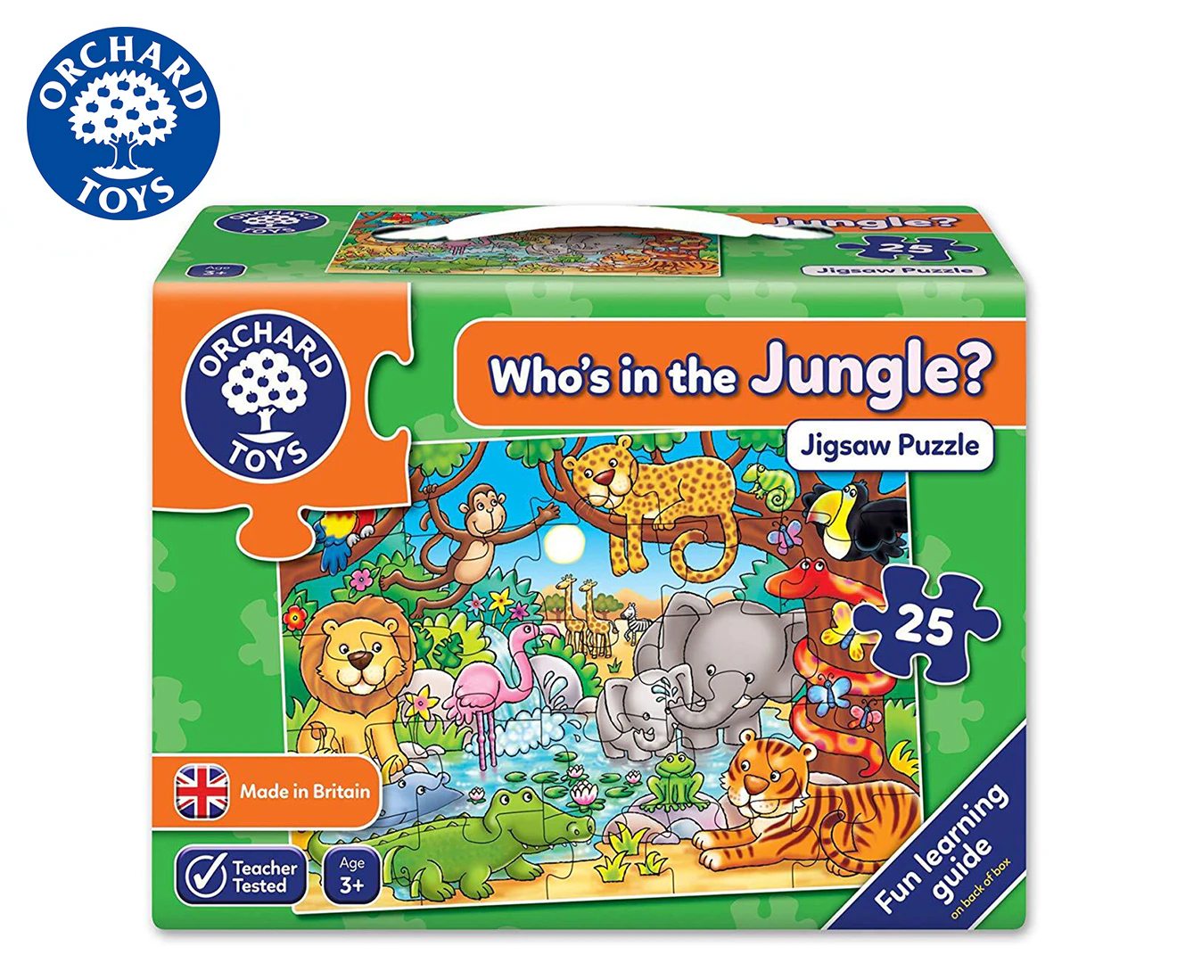 Orchard Toys Jigsaw Who's In The Jungle? 25-Piece Jigsaw Puzzle