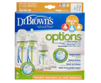 Dr Brown's ORIGINAL OPTIONS Wide Neck Baby Bottle Starter Kit