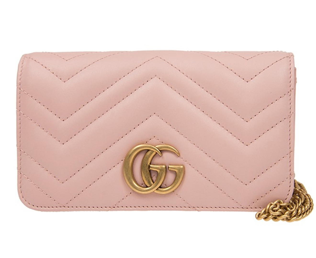 Gucci GG Marmont Mini Shoulder Bag Pink Catch