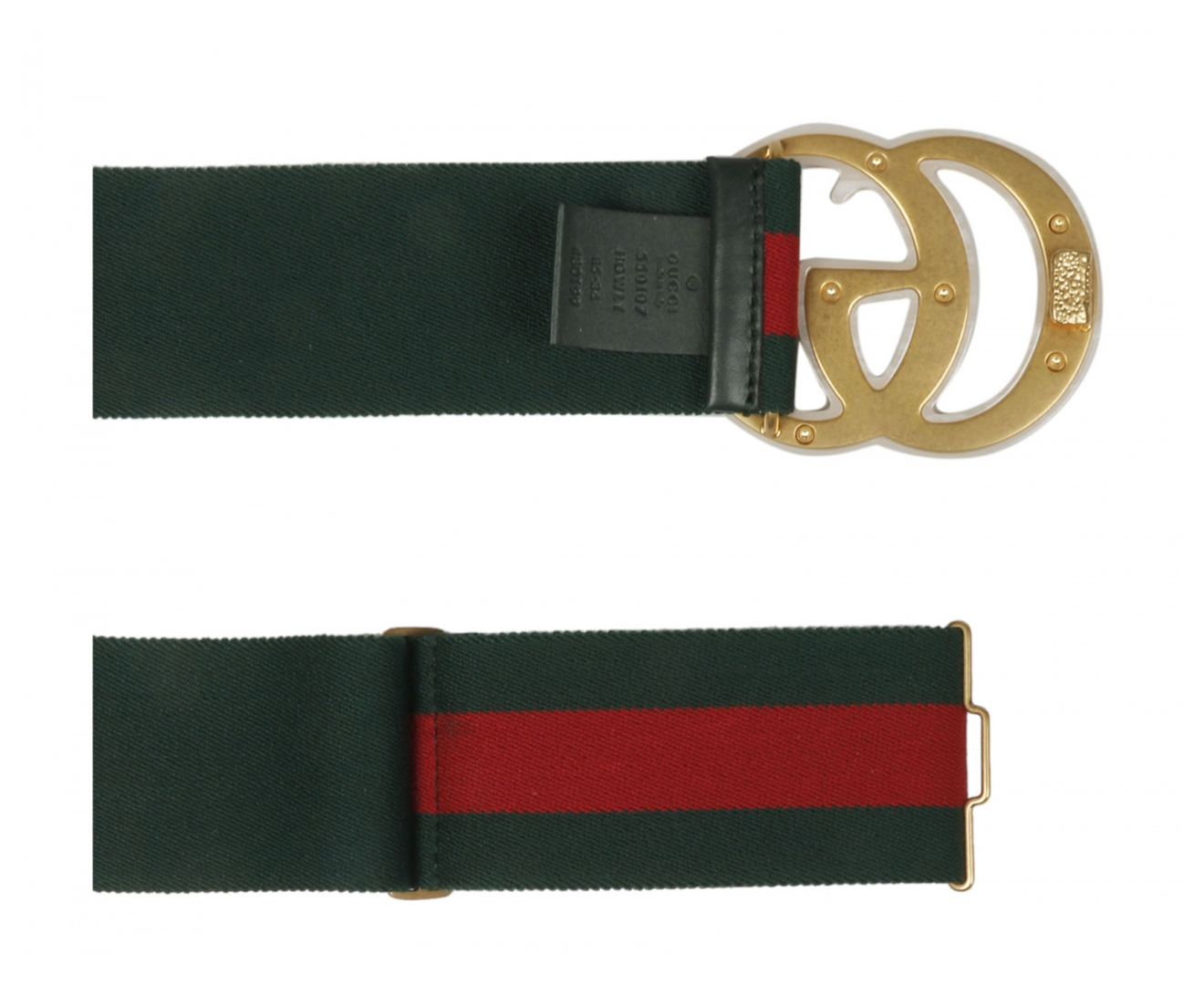 Green and red gucci belt with black on sale buckle