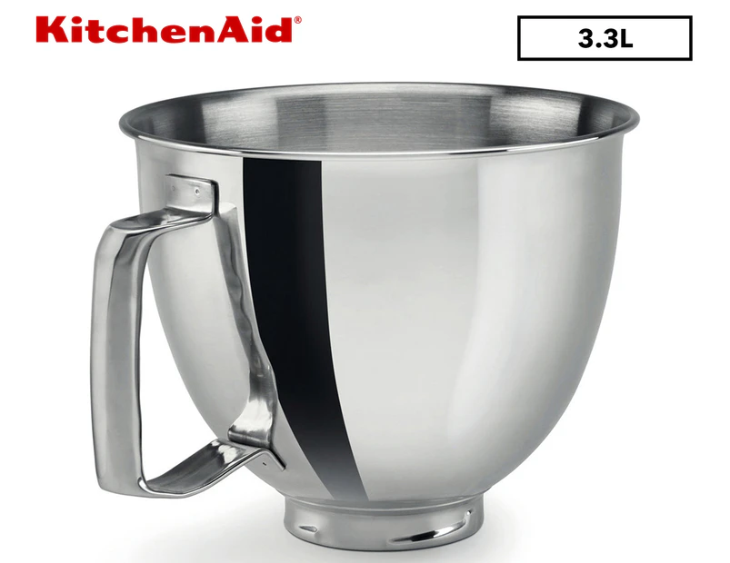 KitchenAid 3.3L Flared Polished Stainless Steel Bowl w/ Handle