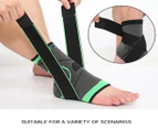 MEDIUM SIZE Ankle Brace Support Adjustable Compression Sport Stabilizer Elastic Foot Wrap Protector