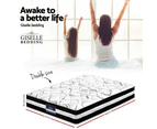 Giselle DOUBLE Size Mattress Bed 5 Zone Euro Top Pocket Spring Firm Foam 30CM