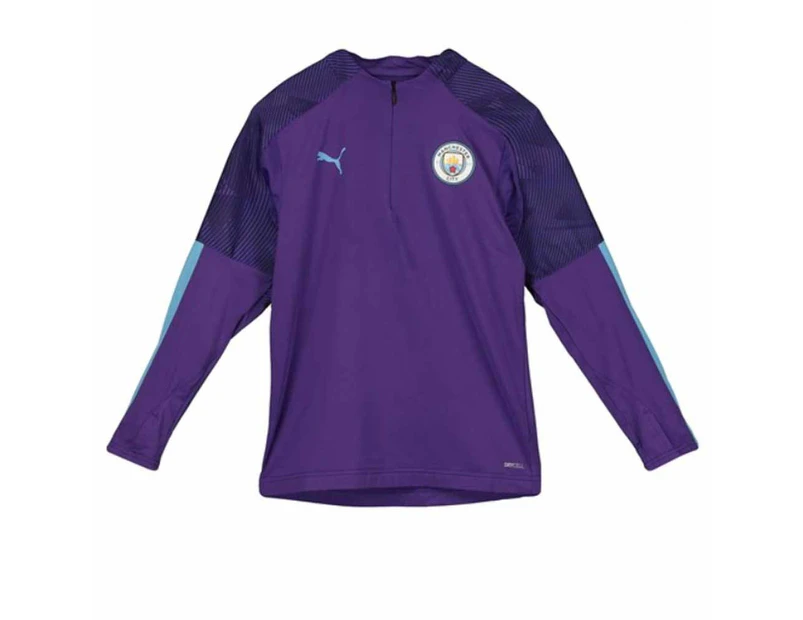 2019-2020 Manchester City Puma Half Zip Training Top (Purple) - Kids