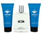 Ford Mustang Blue Cologne For Men 3-Piece Gift Set
