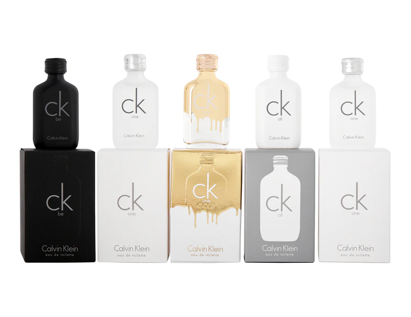 Calvin Klein For Men Deluxe Fragrance 5-Piece Travel Collection Gift Set |  