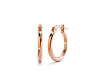 Boxed 3pr Trishia Rose Gold Hoops Earrings Set