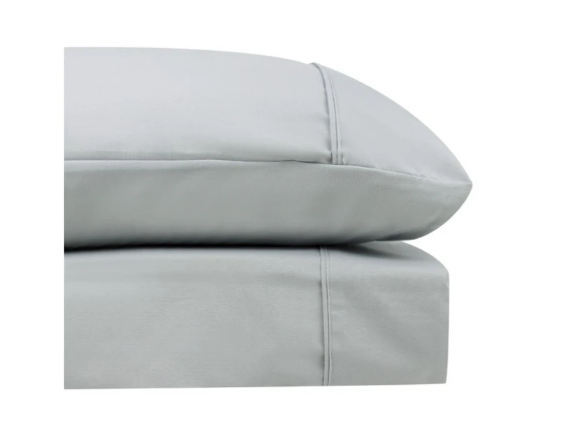 Sienna Living Thermal Flannelette Sheet Set King Single Pale Grey