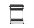 Artiss Metal Pull Out Table Desk - Black